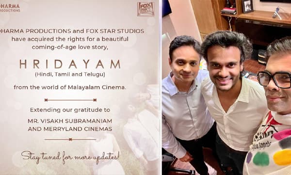 'ഹൃദയം'; റീമേക്ക് അവകാശങ്ങള്‍ സ്വന്തമാക്കി കരണ്‍ ജോഹര്‍