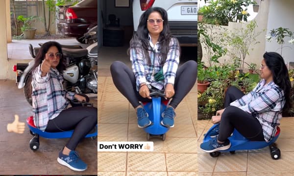 തൊട്ടാല്‍ പൊള്ളും വില, പക്ഷേ എന്റെ കൈയില്‍ പരിഹാരമുണ്ട്; പെ​ട്രോള്‍ വിലയ്ക്കെതിരെ പ്രതിഷേധവുമായി സമീറ റെഡ്ഡി