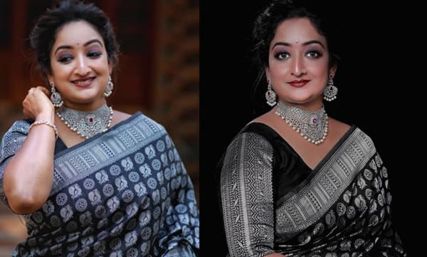 കറുപ്പ് സാരിയില്‍ അതിമനോഹരിയായി ഇന്ദുലേഖ; ചിത്രങ്ങള്‍