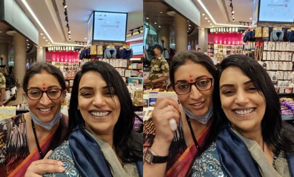 Swetha Menon meets Smrthi Irani (Image Source: Instagram)