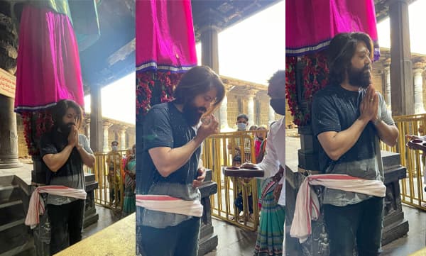 Actor Yash visit Simhachalam Temple in Vizag (Image Source: Twitter)