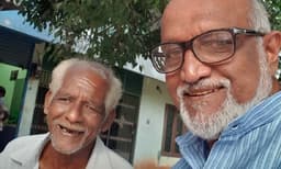 ‘‘കുഞ്ഞയ്മുവിനോടൊപ്പമുള്ള ഈ സെൽഫി എനിക്ക് മറ്റേതു സെൽഫിയേക്കാളും വിലപ്പെട്ടത്.’’-നടന്‍ വി.കെ. ശ്രീരാമന്‍