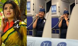 യാത്രയയപ്പ് വേളയില്‍ കണ്ണീരണിഞ്ഞ് എയര്‍ഹോസ്റ്റസ്, വീഡിയോ പങ്കുവച്ച് അമൃത സുരേഷ്