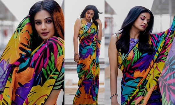 Priyamani looks elegant in colorful saree (Image Source: Instagram)