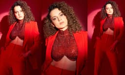 ചുവപ്പ് ഔട്ഫിറ്റിൽ മനോഹരിയായി കങ്കണ റനൗട്ട്; ചിത്രങ്ങള്‍