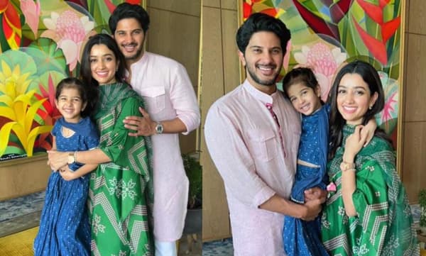 പെരുന്നാള്‍ ദിനത്തിൽ തന്റെ ഏറ്റവും പുതിയ കുടുംബചിത്രം പങ്കുവെച്ച് ദുൽ‌ഖർ സൽമാൻ

