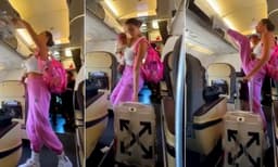 ഒരു കയ്യില്‍ കുഞ്ഞും മറുകയ്യില്‍ ബാഗും; കാല് കൊണ്ട് കാബിന്‍ അടച്ച് യുവതി; വൈറല്‍
