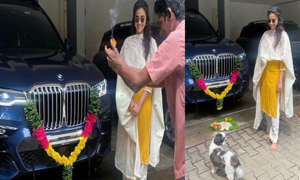 BMW എസ്യുവി X7 സ്വന്തമാക്കി കീര്‍ത്തി സുരേഷ് 