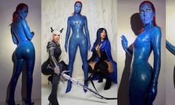 ഹാലോവിന്‍ ദിനത്തില്‍ മിസ്റ്റീക്കിന്റെ വേഷത്തില്‍ കിം കര്‍ദാഷിയാന്‍