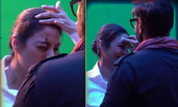 തബുവിന്റെ മുറിവില്‍ മരുന്ന് വെച്ച് അജയ് ദേവ്ഗണ്‍; വീഡിയോ
