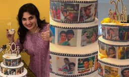 അന്‍പതാം പിറന്നാള്‍ ആഘോഷിച്ച് സുകന്യ; കേക്കിലും കൗതുകം- വീഡിയോ