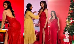 വൈറലായി ഹണി റോസിന്റെ ക്രിസ്മസ് ഫോട്ടോഷൂട്ട് മേക്കിംഗ് വീഡിയോ