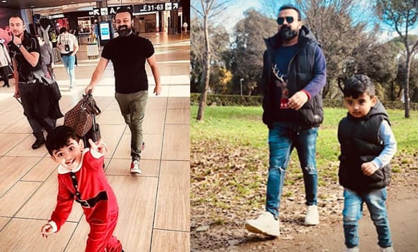 Kunchakko Boban with son (Image Source: Instagram)