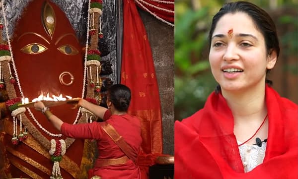 ലിംഗ ​ഭൈരവി ദേവിക്ക് പൂജ ചെയ്ത് തമന്ന ഭാട്ടിയ, വീഡിയോ പങ്കുവച്ച് താരം