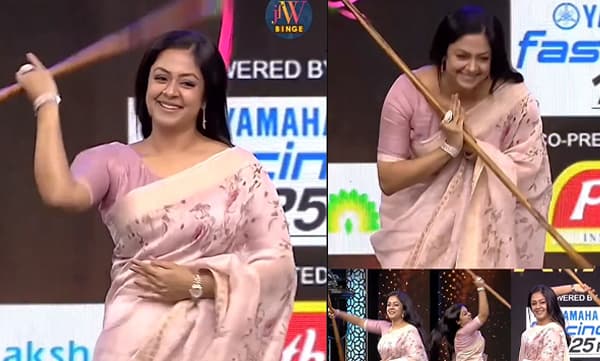 Jyothika doing silambattam (Image Source: Instagram)