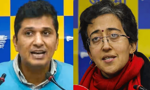 സിസോദിയയ്ക്കും സത്യേന്ദ്രയ്ക്കും പകരം സൗരഭ് ഭരദ്വാജും ആതിഷിയും മന്ത്രിമാരാകും ; ഗവര്‍ണര്‍ക്ക് ശുപാര്‍ശ നല്‍കി