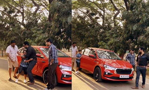 Suraj Venjaramoodu shares note on  Sooraj Telakkad buying a Skoda Slavia (Image Source: Instagram)
