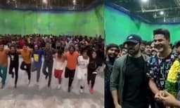 ‘നാട്ടു നാട്ടു’വിന് ചുവടുവെച്ച്  രാം ചരണിന് ഗംഭീര സ്വീകരണമൊരുക്കി പ്രഭുദേവയും സംഘവും, വീഡിയോ