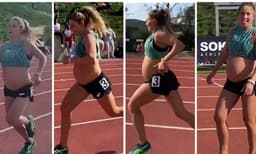 ഒമ്പത് മാസം ഗര്‍ഭിണി: 5.17 മിനിറ്റില്‍ ഓടിത്തീര്‍ത്തത്  ഒരു മൈല്‍ ദൂരം