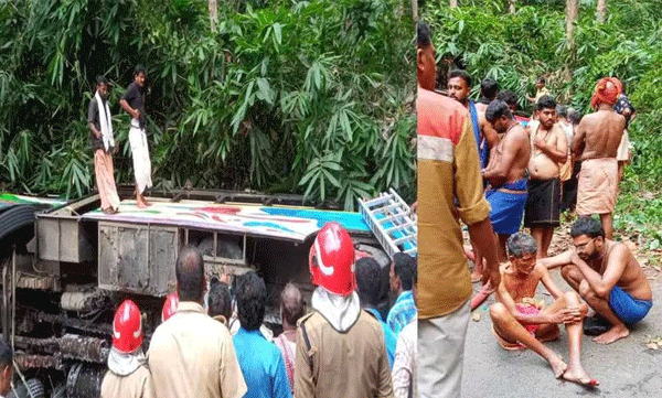 ശബരിമല തീര്‍ത്ഥാടകരുടെ ബസ് മറിഞ്ഞ സംഭവം: അമിത വേഗമെന്ന് സംശയം