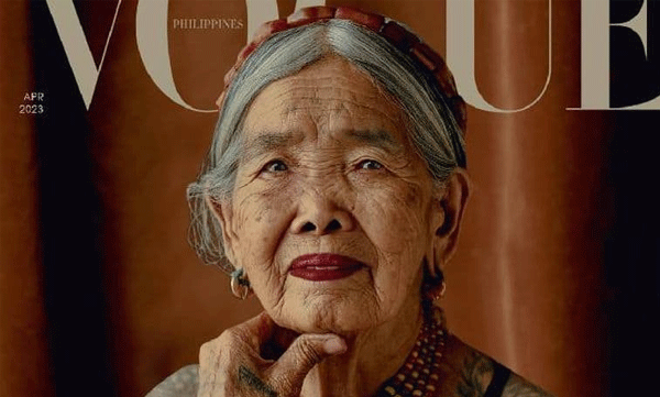 വോഗ് ഫിലിപ്പീന്‍സിന്റെ കവര്‍ ചിത്രമായി 106 വയസ്സുകാരി ടാറ്റൂ ആര്‍ട്ടിസ്റ്റിന്റെ മുഖം