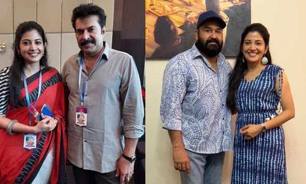 Shivada with mammooty and mohanlal