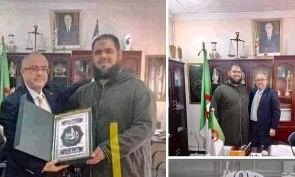 തറാവീഹ് നിസ്‌കാരത്തിനിടെ ദേഹത്ത് ചാടി കയറിയ പൂച്ചയെ താലോലിച്ച ഇമാമിനെ ആദരിച്ച് അള്‍ജീരിയ

