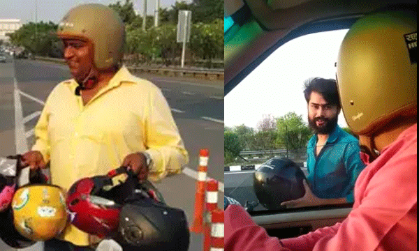 ഇന്ത്യയുടെ ‘ഹെല്‍മറ്റ്മാന്‍’ ഇതുവരെ സൗജന്യം നല്‍കിയത് അരലക്ഷം ഹെല്‍മറ്റുകള്‍ ; ഒമ്പത് വര്‍ഷം മുമ്പ് കൂട്ടുകാരന്‍ അപകടത്തില്‍ മരിച്ചു; അതിന് ശേഷം തുടങ്ങിയ റോഡ് സുരക്ഷാ പ്രചരണം 