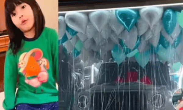 സ്‌കൂളില്‍ പോകാന്‍ മടി കാണിച്ച  അഞ്ചുവയസ്സുകാരിക്ക്  മെഴ്‌സിഡസ് കാര്‍ സമ്മാനിച്ച് മാതാപിതാക്കള്‍