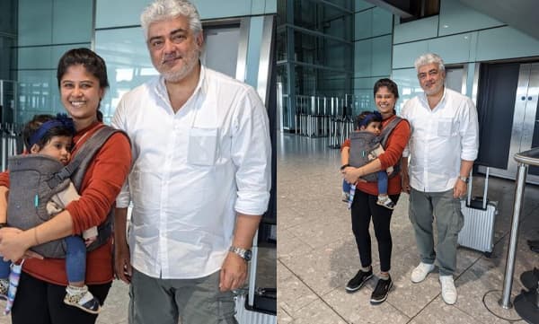 ajith kumar with raji karthik (Image Source: Instagram)