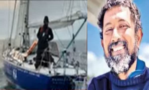 ഫ്രഞ്ച് തീരംതൊട്ടി അഭിലാഷ് ടോമി; ഗോള്‍ഡന്‍ ഗ്ലോബ് റേസ് പൂര്‍ത്തിയാക്കുന്ന ആദ്യ ഇന്ത്യക്കാരന്‍