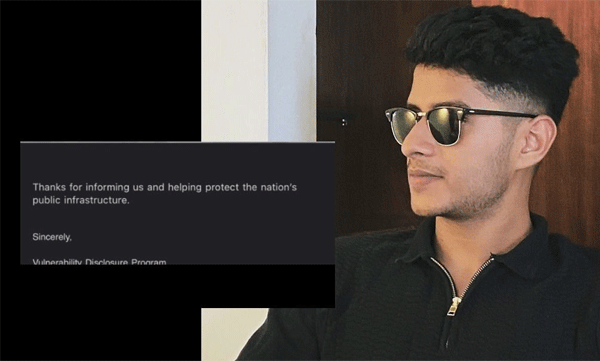 വിദേശകാര്യമന്ത്രാലയത്തിന് കീഴിലുളള യുഎസ് പ്ലാറ്റ്ഫോമിലെ സുരക്ഷാ വീഴ്ച കണ്ടെത്തി മലയാളി യുവാവ്