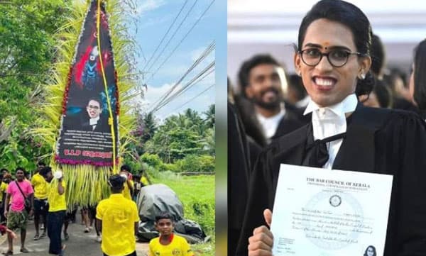 കേരളത്തിലെ ആദ്യ ട്രാന്‍സ് അഭിഭാഷകയ്ക്ക് അഭിനന്ദനവുമായി മുന്നിയൂര്‍ കളിയാട്ട മഹോത്സവത്തിലെ പൊയ്ക്കുതിര

