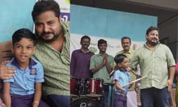 കേശു ഇനി നാടിന്റെ താളം, ഒരു കൈപ്പത്തിയും ഒരു കാലും ഇല്ലാത്ത കേശു എന്ന കൊച്ചു മിടുക്കന് ഡ്രംസ് വാങ്ങി​ക്കൊടുത്ത് നിര്‍മല്‍ പാലാഴി