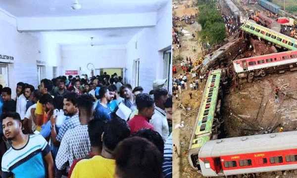ഒഡീഷയിലെ ട്രെയിന്‍ അപകടത്തില്‍പ്പെട്ടവര്‍ക്ക് രക്തം ദാനം ചെയ്യാന്‍ സന്നദ്ധപ്രവര്‍ത്തകരുടെ തിരക്ക്