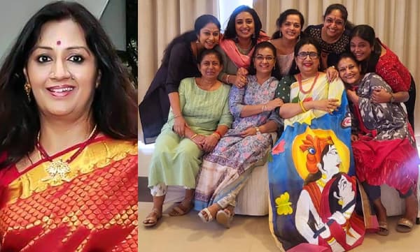 Menaka with her co ]-heroines (Image Source: Instagram)