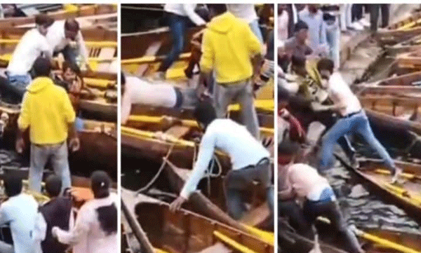 നൈനിറ്റാളിലെ സന്ദര്‍ശകരും ബോട്ട് ഉടമകളും തമ്മില്‍ സംഘര്‍ഷം; വൈറല്‍ വീഡിയോ