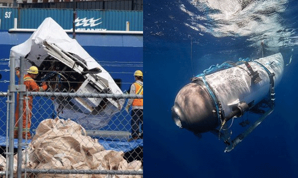 കടലിനടിയില്‍പ്പെട്ട ടൈറ്റനിലെ യാത്രക്കാരുടെ അവശിഷ്ടങ്ങള്‍ കണ്ടെത്തി ; പരിശോധനകള്‍ക്കായി കൈമാറും