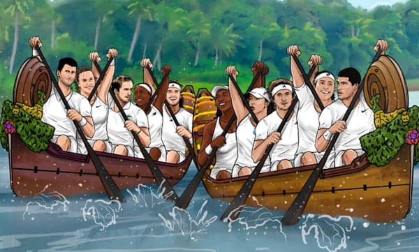 വിംബിള്‍ഡണ്‍ ടെന്നിസ് ടൂര്‍ണമെന്റില്‍ താരമായി ചുണ്ടന്‍വള്ളം