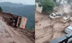 ഉത്തരേന്ത്യന്‍ സംസ്ഥാനങ്ങളില്‍ കനത്തമഴ തുടരുന്നു ; മണ്ണിടിച്ചിലും വെള്ളപ്പൊക്കവും, നദികളില്‍ ജലനിരപ്പ് ഉയര്‍ന്നു,  കോടികളുടെ നഷ്ടം