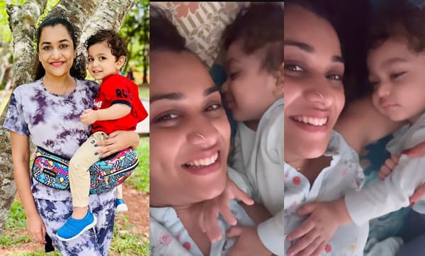 Parvathy Krishna with son (Image Source: Instagram)