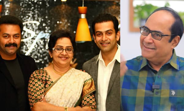 Dinesh Panicker about mallika sukumaran and family