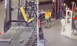 
ജിമ്മില്‍ എത്തി ആമ: അമ്പരന്ന് നെറ്റീസണ്‍സ്: വീഡിയോ വൈറല്‍ 