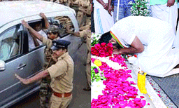 കെട്ടിവെയ്ക്കാന്‍ പണം പിതാവിനെ കല്ലെറിഞ്ഞയാളുടെ മാതാവില്‍ നിന്നും ; സ്‌നേഹത്തിന്റെ രാഷ്ട്രീയമെന്ന് ചാണ്ടിഉമ്മന്‍