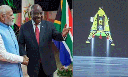 ചന്ദ്രയാന്‍ ദൗത്യത്തില്‍ ഇന്ത്യയ്ക്ക് അനുമോദനം അറിയിച്ച് ബ്രിക്‌സ് ഉച്ചകോടി 
