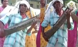 ഇതാണ് ഡാന്‍സ്......: ഓണാഘോഷത്തിനിടയില്‍ മടലുകൊണ്ടുള്ള ഗിറ്റാറുമായി നൃത്തം ചെയ്ത് തൊഴിലുറപ്പ് തൊഴിലാളി: വീഡിയോ വൈറല്‍ 
