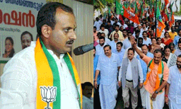 പുതുപ്പളളിയില്‍ വാടി  താമര ; ചിത്രത്തില്‍ ഇല്ലാതെ ബിജെപി സ്ഥാനാര്‍ത്ഥി
