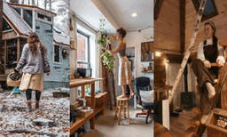 നഗര ജീവിതം മടുത്തു: കാട്ടിനുള്ളിലേക്ക് താമസം മാറ്റി: ജീവിതം സുഖപ്രദമെന്ന് 25 കാരി 
