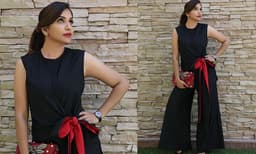 ‘കണ്ടന്റ് ക്രിയേഷനിലേക്ക് ഞാൻ തിരിച്ചെത്തിയിരിക്കുന്നു...’ സൈഡ് ടൈ ബ്ലാക്ക് സ്ലീവ്‌ലെസ് പാന്റ് സ്യൂട്ടില്‍ സ്റ്റൈലിഷായി അച്ചു ഉമ്മന്‍