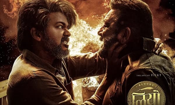 സഞ്ജയ് ദത്തിനൊപ്പം നേര്ക്കുനേര് വിജയ്; ലിയോ പോസ്റ്റര്